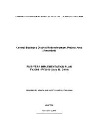 Five Year Implementation Plan