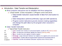 Most Computer Instructions Can Be Classified Into Three Categories