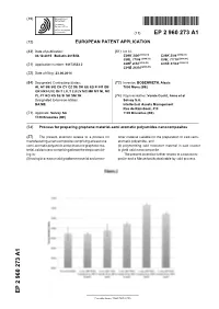 Process for Preparing Graphene Material-Semi Aromatic Polyamides Nanocomposites