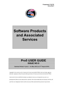 Software Products and Associated Services