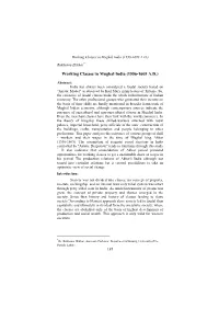 Working Classes in Mughal India (1556-1605 A.D.)
