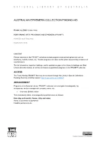 Australian Ephemera Collection Finding Aid (PROMPT): Frank Allenby (1898-1953) 2