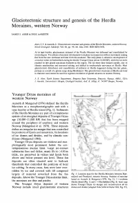 Glaciotectonic Structure and Genesis of the Herdla Moraines, Western Norway
