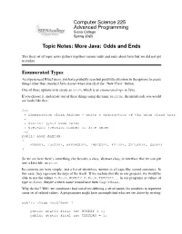 Java: Odds and Ends