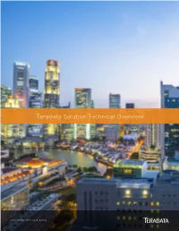 Teradata Solution Technical Overview