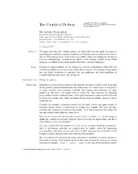 The Contract Pattern Permission Granted to Copy for Plop ’97 Conference