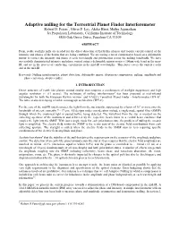 Adaptive Nulling for the Terrestrial Planet Finder Interferometer Robert D