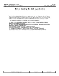Before Starting the Coc Application