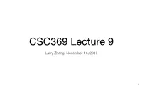 CSC369 Lecture 9