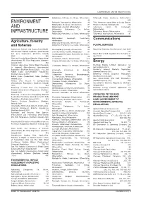 Environment and Infrastructure