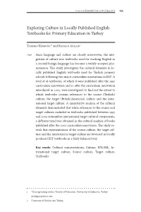 Exploring Culture in Locally Published English Textbooks for Primary Education in Turkey