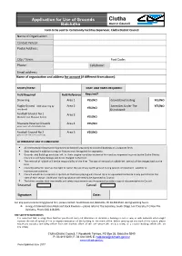 Ground Hire Form Balclutha.Pdf
