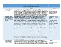 Habitable Worlds 2021 Workshop Open Engagement Abstracts
