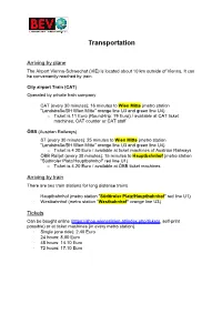 How to Get to BEV Schiffamtsgasse Accommodation And