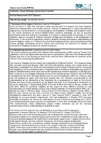 Impact Case Study (Ref3b) Institution: Royal Holloway, University of London Unit of Assessment: D.31 Classics Title of Case Stud