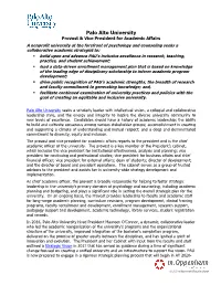 Palo Alto University Position Description