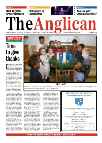 Read the December Issue of the Anglican