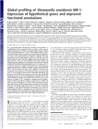 Expression of Hypothetical Genes and Improved Functional Annotations