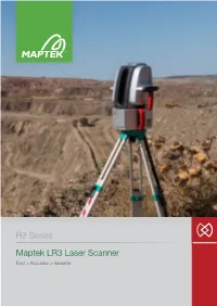 Maptek LR3 Laser Scanner R3 Series