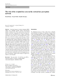 Occipital Face Area in the Cortical Face Perception Network