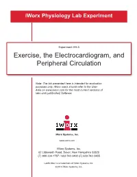 Exercise, the Electrocardiogram, and Peripheral Circulation