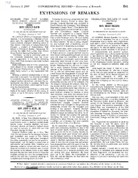 Extensions of Remarks E41 EXTENSIONS of REMARKS