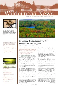 Crossing Boundaries for the Border Lakes Region