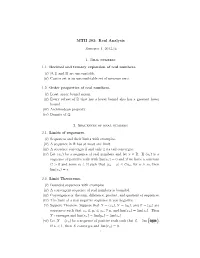 MTH 303: Real Analysis