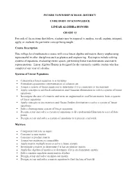 2014 CBK Linear Algebra Honors.Pdf