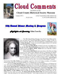 55Th Annual Dinner Meeting & Program
