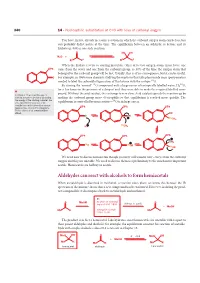 Aldehydes Can React with Alcohols to Form Hemiacetals
