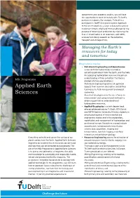 Applied Earth Sciences Natural Resources from the Earth, Ranging from Engineers Know Where Those Resources Can Be Found Raw Materials to Energy
