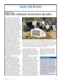 TRIUMF Celebrates Its First Four Decades