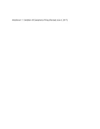 Attachment 1: Condition 48 Compliance Filing (Revised June 2, 2017) T
