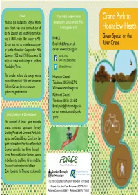 Crane Park to Hounslow Heath Rse Green Spaces Along