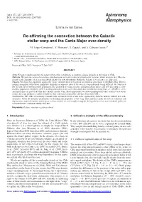 Re-Affirming the Connection Between the Galactic Stellar Warp and The