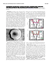 Concentric Crater Fill: Rates of Glacial Accumulation, Infilling and Deglaciation in the Amazonian and Noachian of Mars