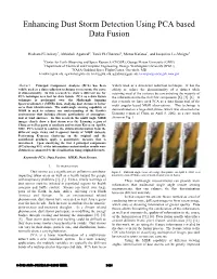 Enhancing Dust Storm Detection Using PCA Based Data Fusion