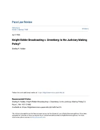 Is the Judiciary Making Policy?