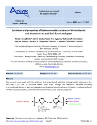 Synthesis and Properties of Heteroaromatic Carbenes of the Imidazole and Triazole Series and Their Fused Analogues