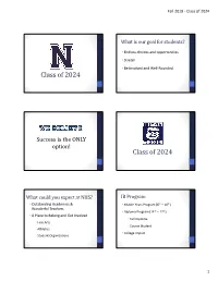 Class of 2024 Class of 2024