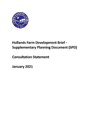 Hollands Farm Development Brief - Supplementary Planning Document (SPD)