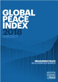 2018 Global Peace Index Snapshot