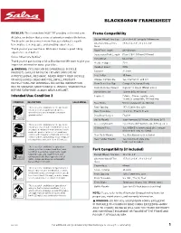Blackborow Framesheet