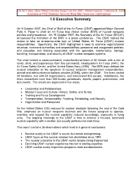 Blue Ribbon Review (BRR) of Nuclear Weapons Policies and Procedures