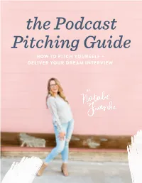 How to Pitch Yourself + Deliver Your Dream Interview