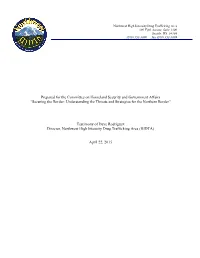 Securing the Border: Understanding the Threats and Strategies for the Northern Border”