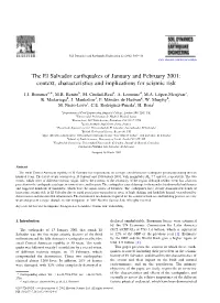 The El Salvador Earthquakes of January and February 2001: Context, Characteristics and Implications for Seismic Risk