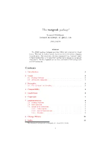 The Textgreek Package∗