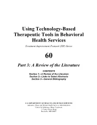 Tip 60-Using Technology-Based Therapeutic Tools